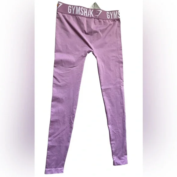 Gymshark Fit Leggings in Pastel Grape/White Size Medium - Picture 7 of 7